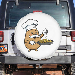 Funny Potato Cooking French Fries Spare Tire Cover Food Lover Gift TS12 No hole White Print Your Wear