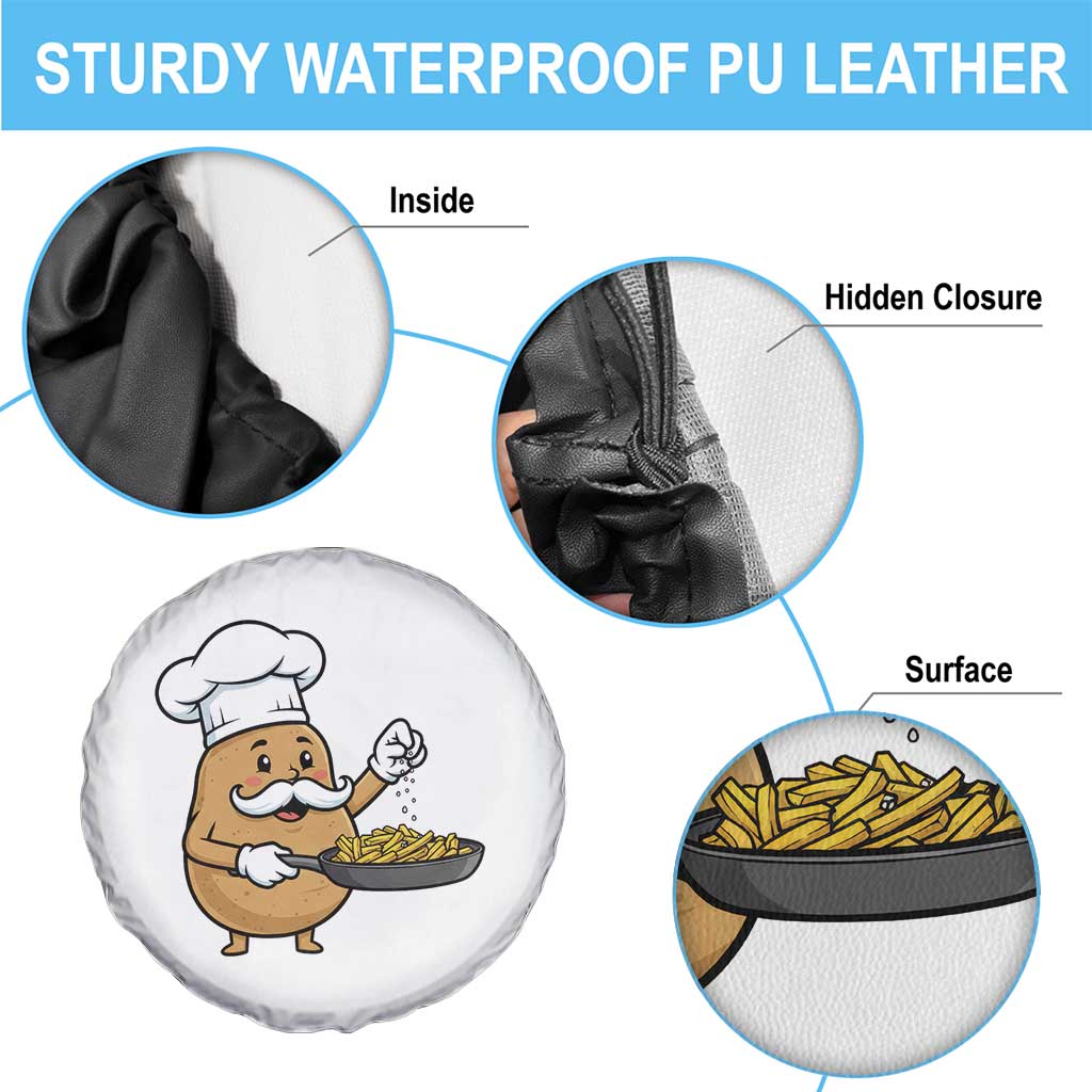 Funny Potato Cooking French Fries Spare Tire Cover Food Lover Gift TS12 Print Your Wear