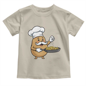 Funny Potato Cooking French Fries Toddler T Shirt Food Lover Gift TS12 Sand Print Your Wear