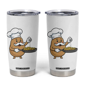 Funny Potato Cooking French Fries Tumbler Cup Food Lover Gift TS12 White Print Your Wear