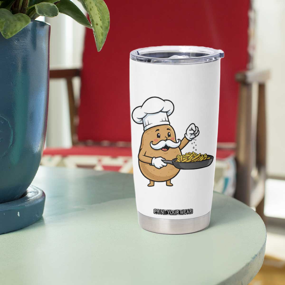 Funny Potato Cooking French Fries Tumbler Cup Food Lover Gift TS12 Print Your Wear