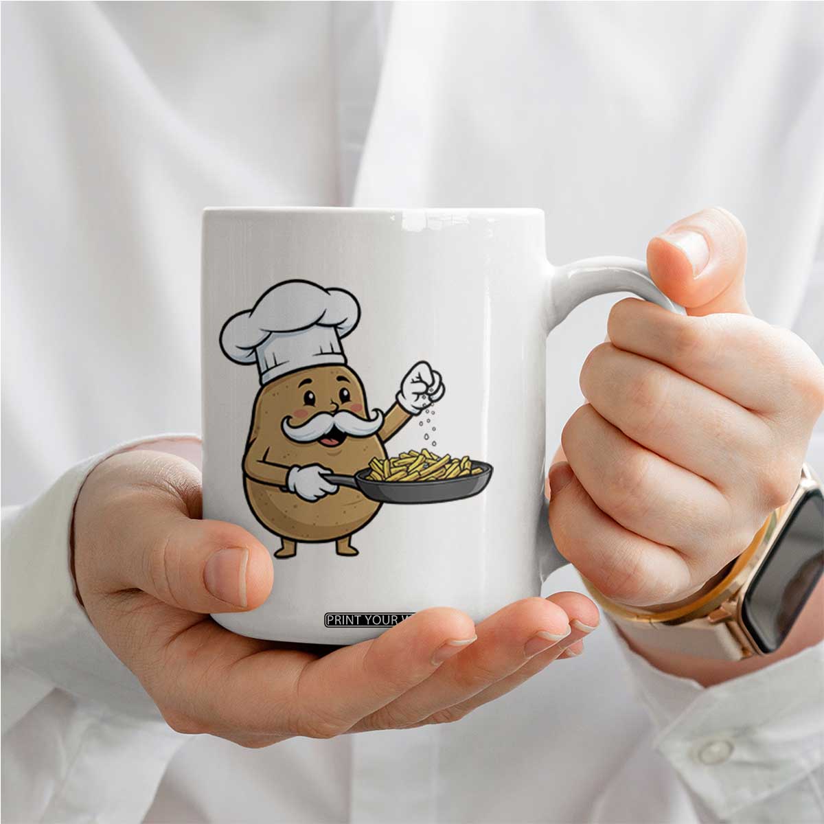 Funny Potato Cooking French Fries Coffee Mug Food Lover Gift TS12 Print Your Wear