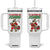 Id Rather Be Fishing Tumbler With Handle Funny Christmas Holiday Gift TS12 One Size: 40 oz White Print Your Wear