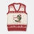 Xmas Fisherman Holiday Gift V-Neck Knit Sweater Vest Id Rather Be Fishing TS12 Beige Red Print Your Wear