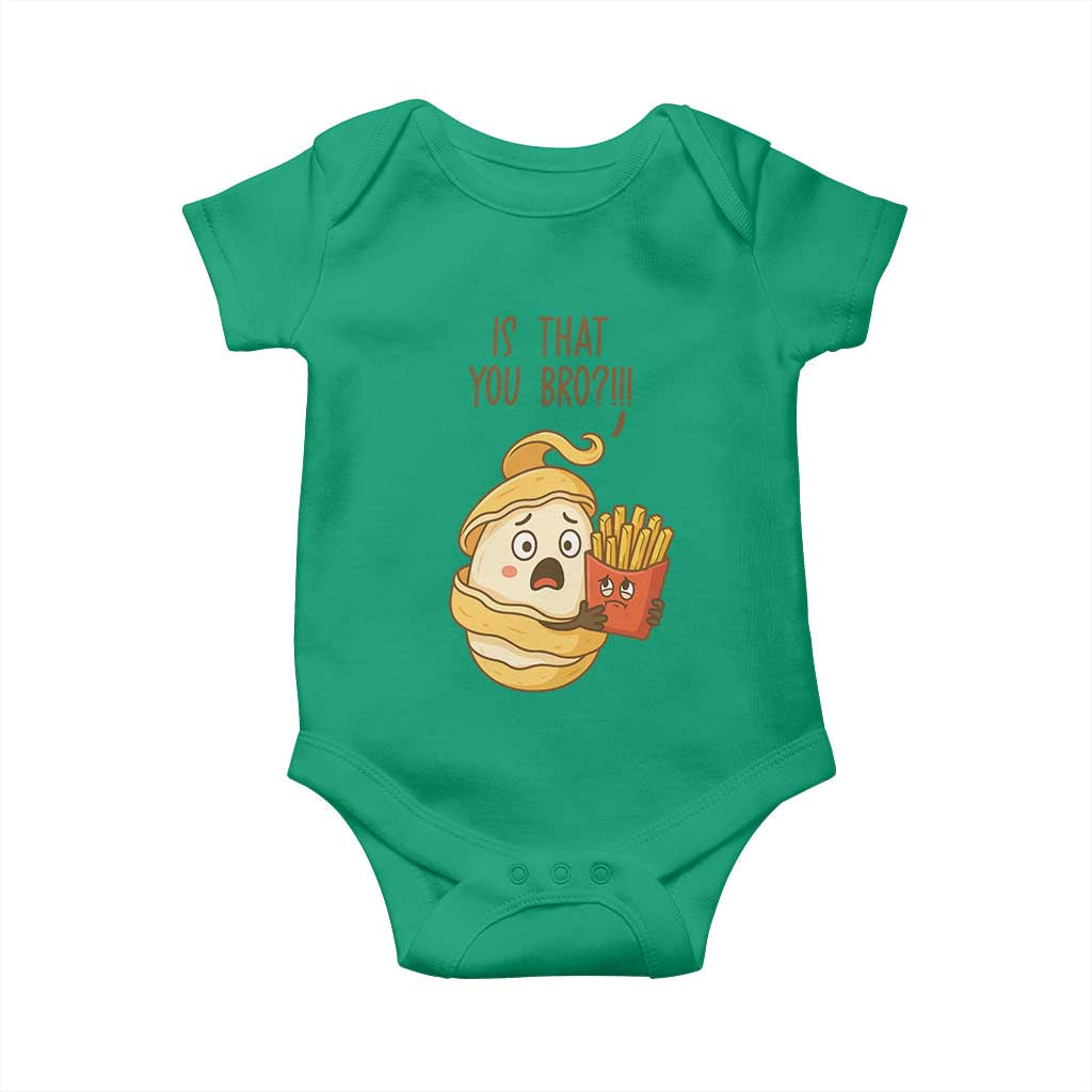 Funny French Fries Lover Baby Onesie Is That You Bro TS12 Irish Green Print Your Wear