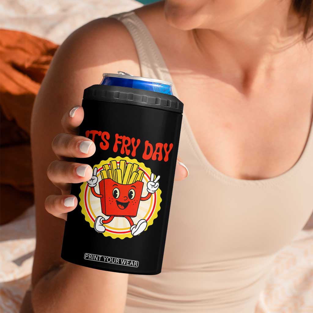Funny French Fries Lover 4 in 1 Can Cooler Tumbler It Is Fry Day TS12 Print Your Wear