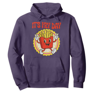 Funny French Fries Lover Hoodie It Is Fry Day TS12 Purple Print Your Wear