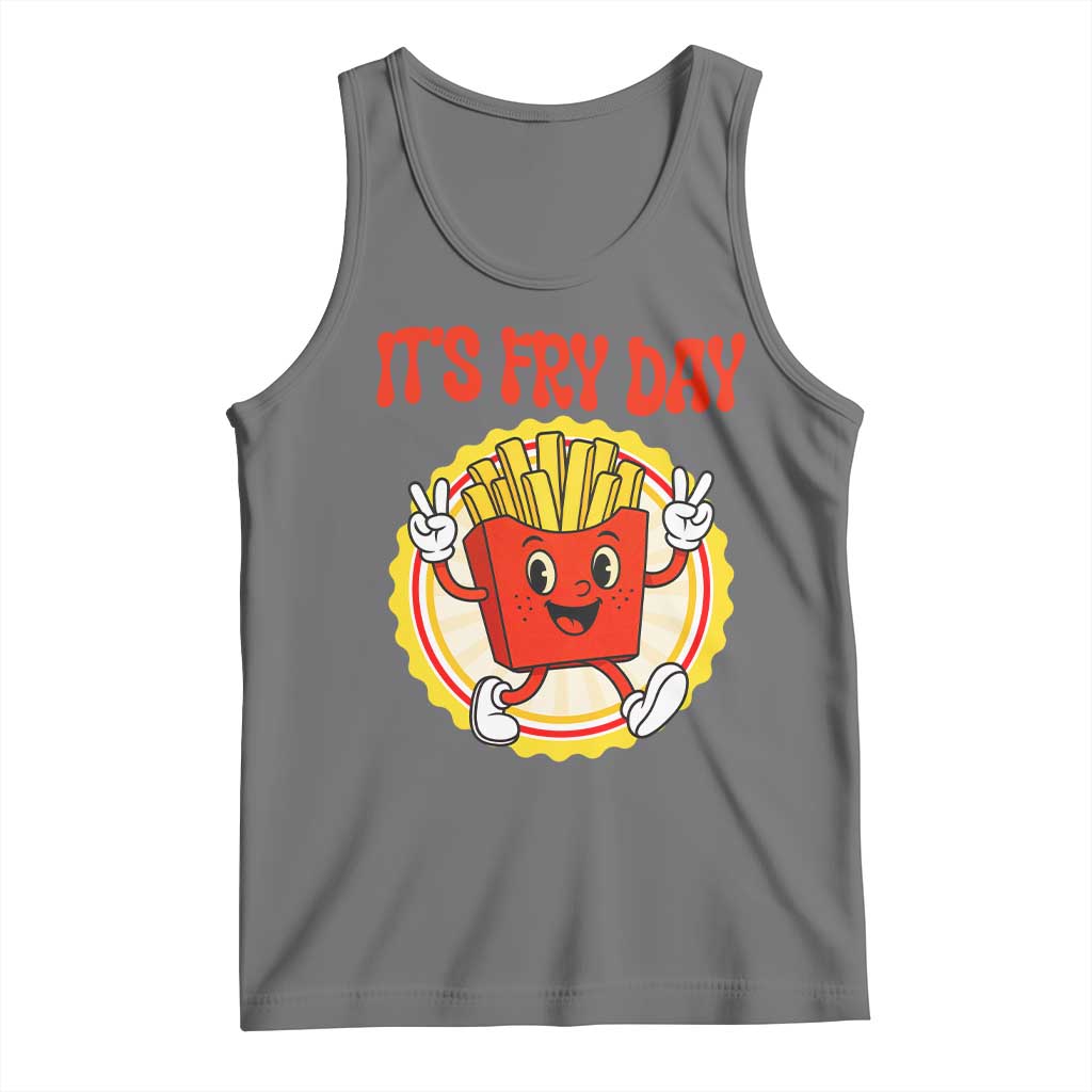 Funny French Fries Lover Tank Top It Is Fry Day TS12 Black Heather Print Your Wear