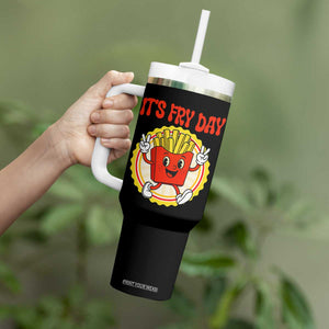Funny French Fries Lover Tumbler With Handle It Is Fry Day TS12 Print Your Wear