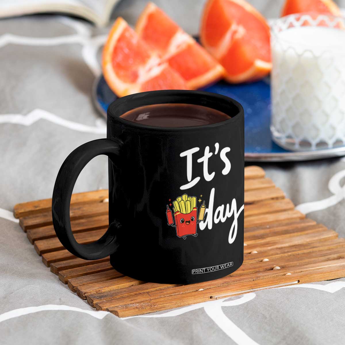 It Is Fry Day Coffee Mug Funny French Fries Lover Gift TS12 Print Your Wear