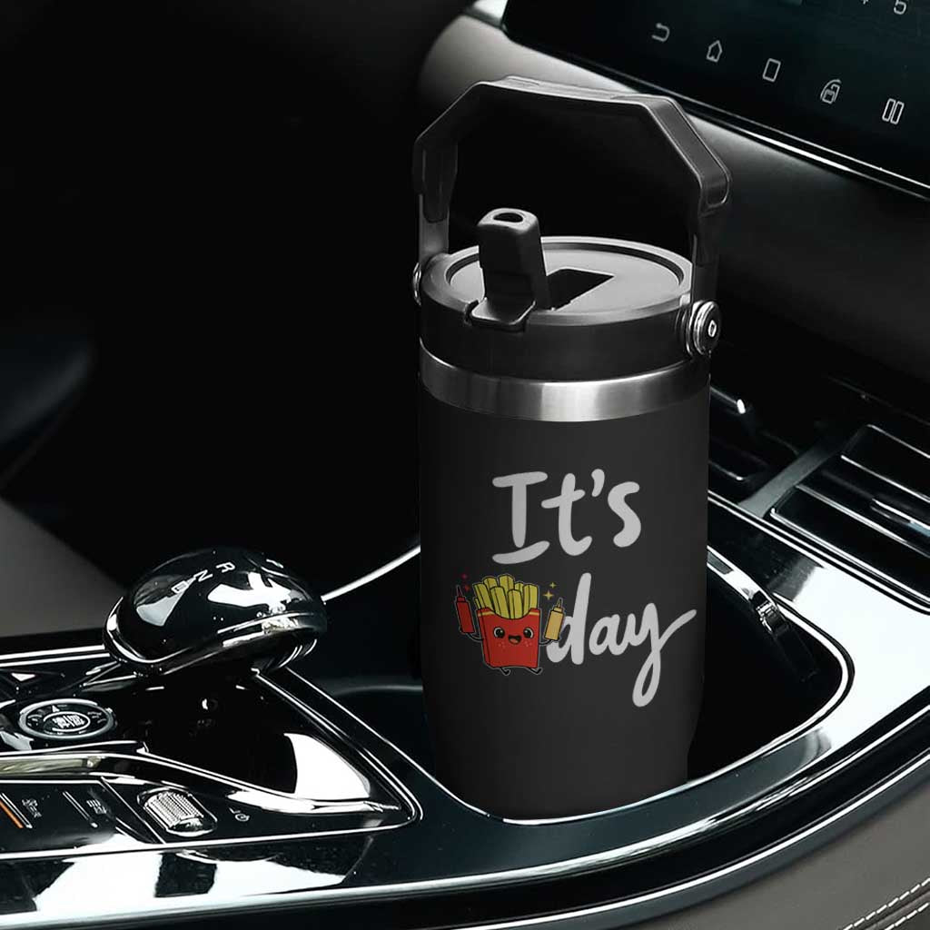 It Is Fry Day Flip Straw Tumbler Funny French Fries Lover Gift TS12 Print Your Wear