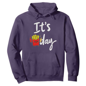 It Is Fry Day Hoodie Funny French Fries Lover Gift TS12 Purple Print Your Wear