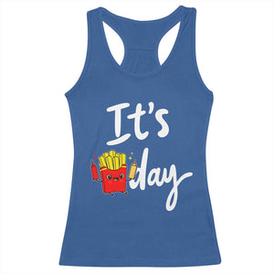 It Is Fry Day Racerback Tank Top Funny French Fries Lover Gift TS12 Royal Blue Print Your Wear