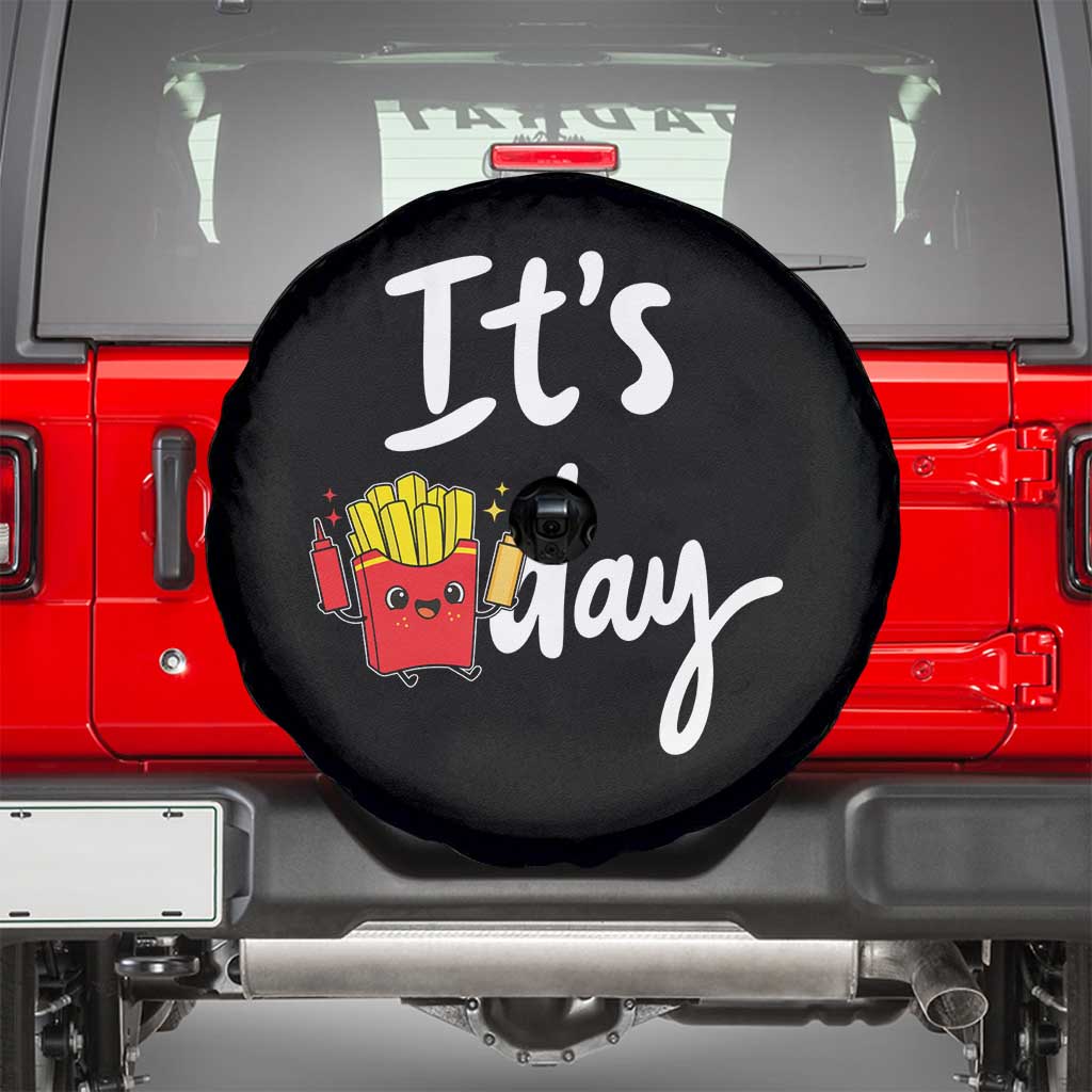 It Is Fry Day Spare Tire Cover Funny French Fries Lover Gift TS12 Black Print Your Wear