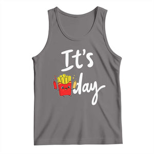 It Is Fry Day Tank Top Funny French Fries Lover Gift TS12 Deep Heather Print Your Wear