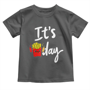It Is Fry Day Toddler T Shirt Funny French Fries Lover Gift TS12 Dark Heather Print Your Wear