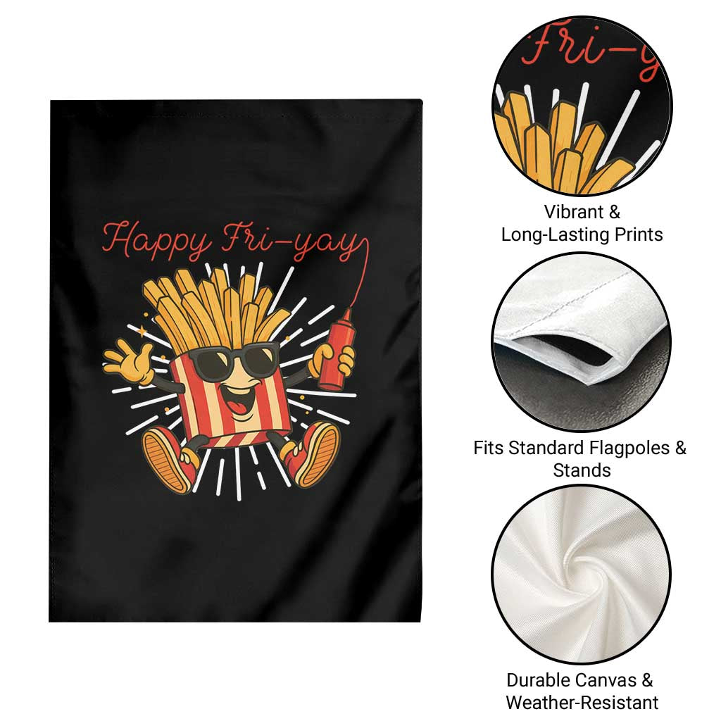 Funny French Fries Lover Garden Flag Happy Friyay Gift TS12 Print Your Wear