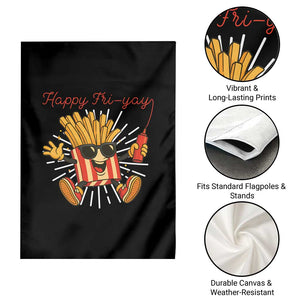 Funny French Fries Lover Garden Flag Happy Friyay Gift TS12 Print Your Wear