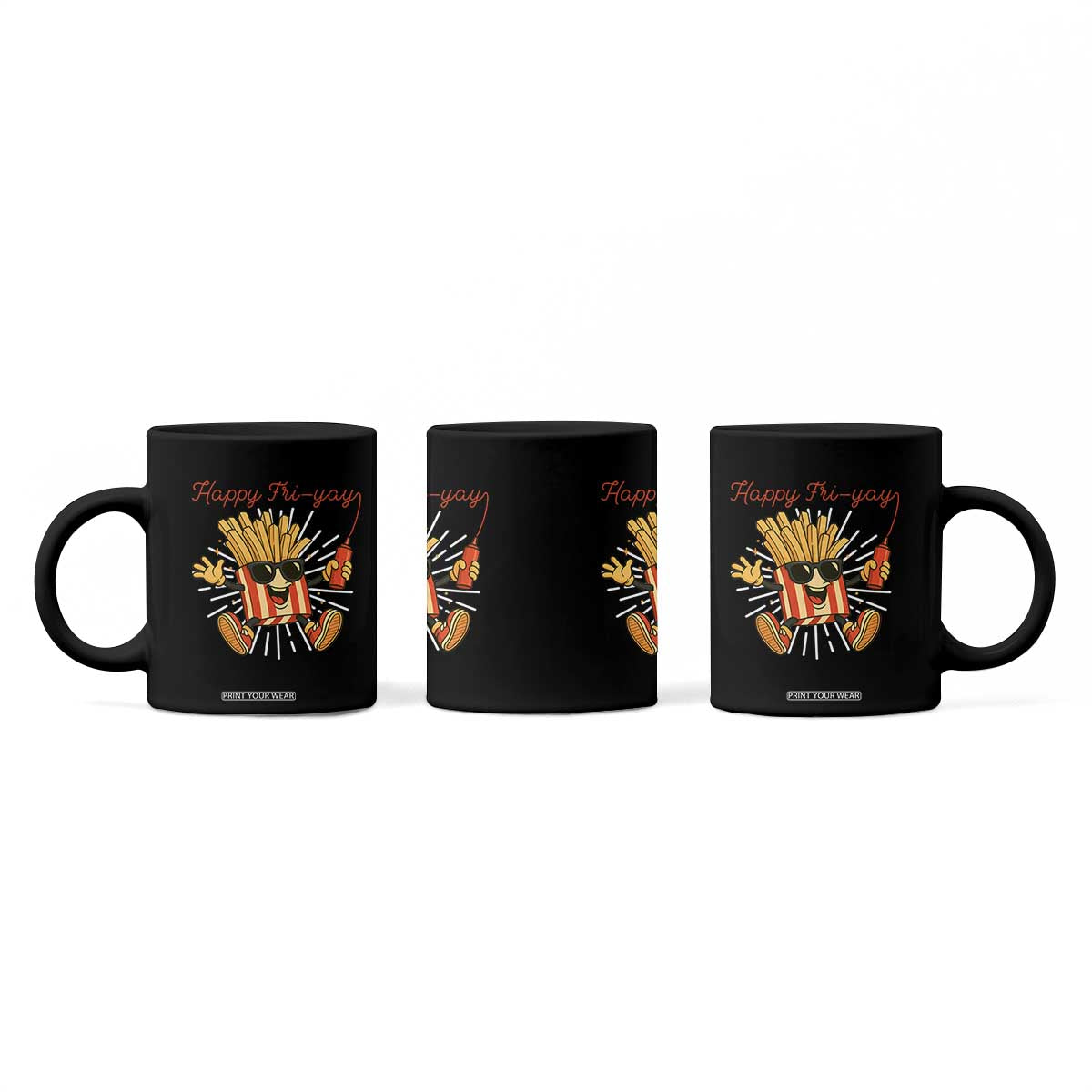 Funny French Fries Lover Coffee Mug Happy Friyay Gift TS12 Print Your Wear