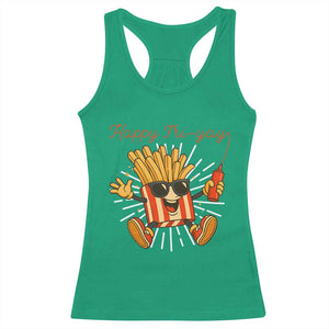 Funny French Fries Lover Racerback Tank Top Happy Friyay Gift TS12 Irish Green Print Your Wear