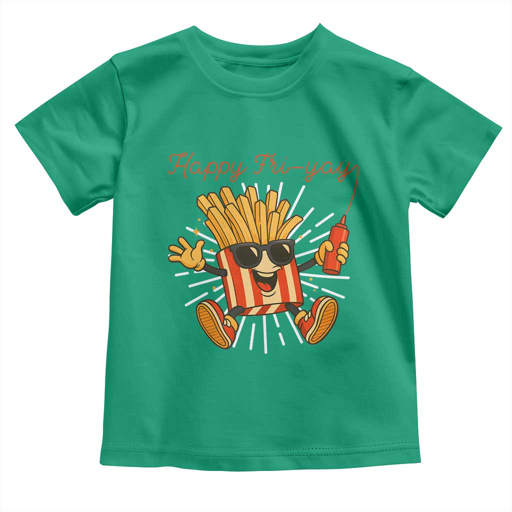 Funny French Fries Lover Toddler T Shirt Happy Friyay Gift TS12 Irish Green Print Your Wear