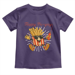 Funny French Fries Lover Toddler T Shirt Happy Friyay Gift TS12 Purple Print Your Wear