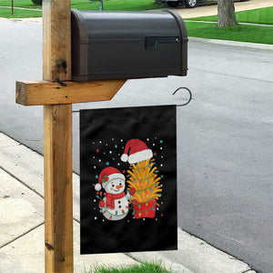 Funny Snowman Decorating French Fries Garden Flag Christmas Gift TS12 Print Your Wear