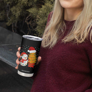Funny Snowman Decorating French Fries Tumbler Cup Christmas Gift TS12 Print Your Wear