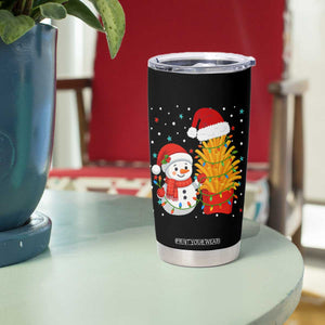 Funny Snowman Decorating French Fries Tumbler Cup Christmas Gift TS12 Print Your Wear
