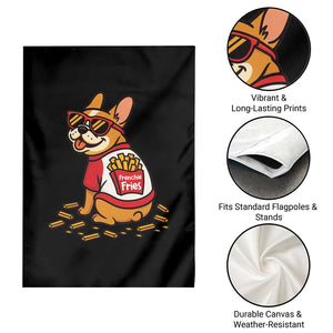 Frenchie Fries Garden Flag Funny French Bulldog Lover Gift TS12 Print Your Wear