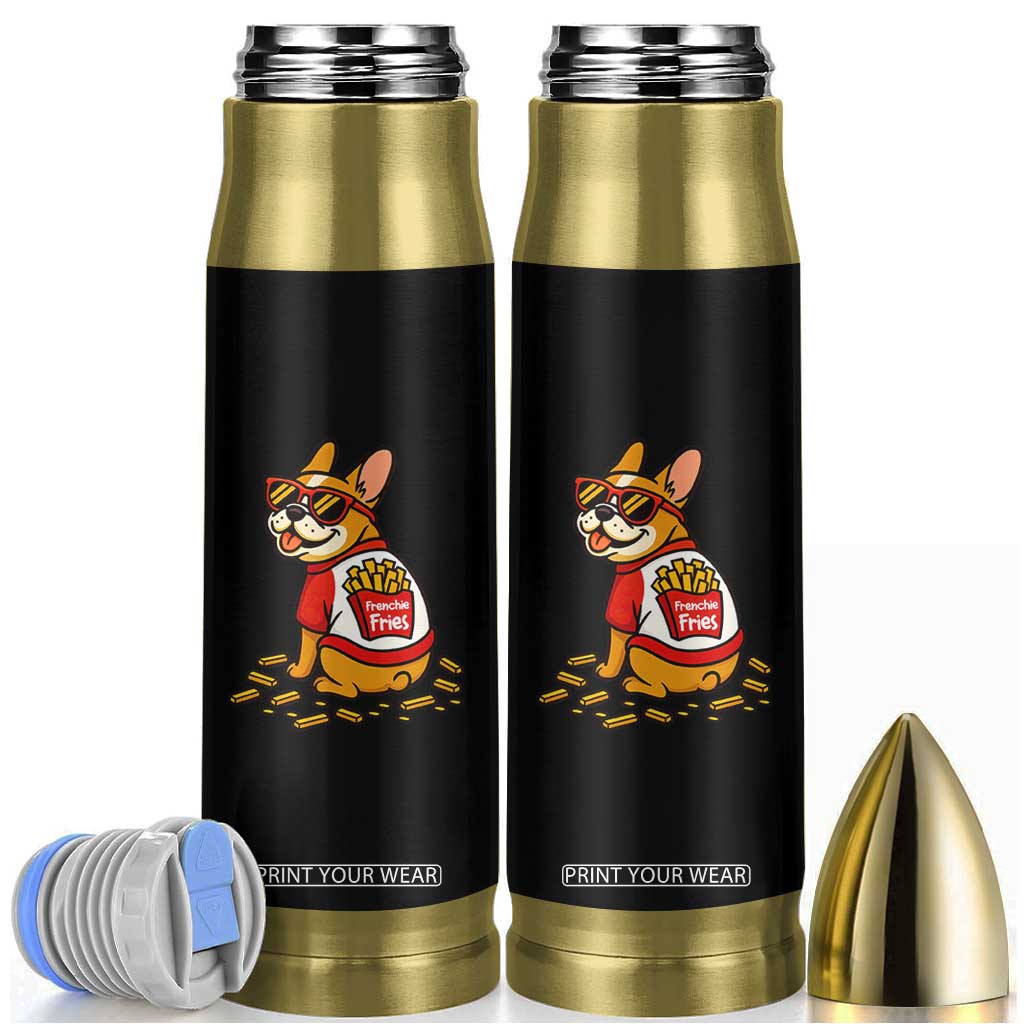 Frenchie Fries Bullet Tumbler Funny French Bulldog Lover Gift TS12 Black Print Your Wear