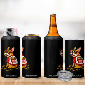 Frenchie Fries 4 in 1 Can Cooler Tumbler Funny French Bulldog Lover Gift TS12 Print Your Wear