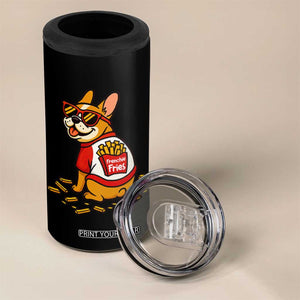 Frenchie Fries 4 in 1 Can Cooler Tumbler Funny French Bulldog Lover Gift TS12 Print Your Wear