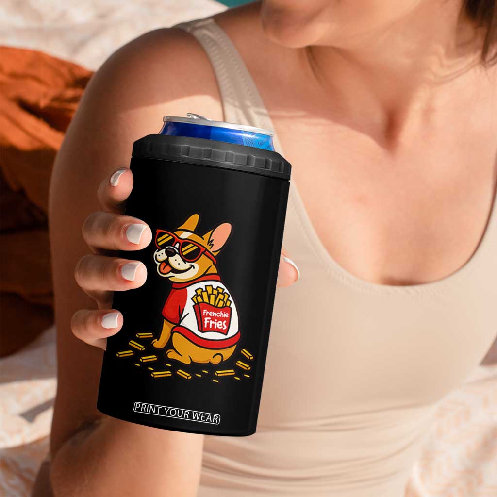 Frenchie Fries 4 in 1 Can Cooler Tumbler Funny French Bulldog Lover Gift TS12 Print Your Wear