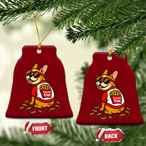 Frenchie Fries Ceramic Ornament Funny French Bulldog Lover Gift TS12 Print Your Wear