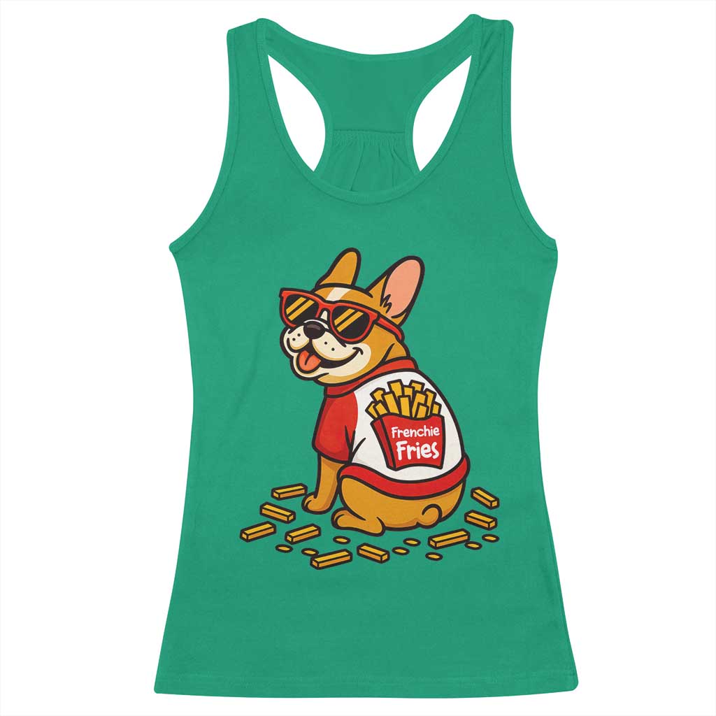 Frenchie Fries Racerback Tank Top Funny French Bulldog Lover Gift TS12 Irish Green Print Your Wear