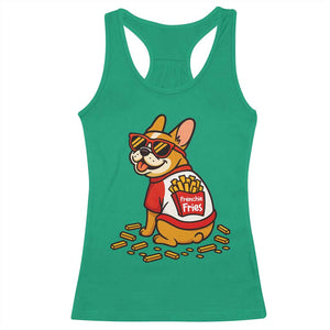 Frenchie Fries Racerback Tank Top Funny French Bulldog Lover Gift TS12 Irish Green Print Your Wear