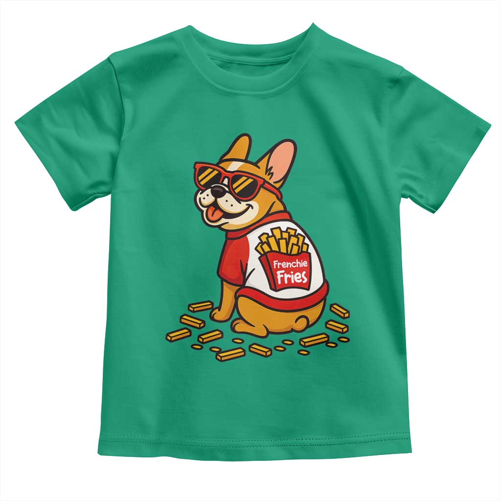 Frenchie Fries Toddler T Shirt Funny French Bulldog Lover Gift TS12 Irish Green Print Your Wear