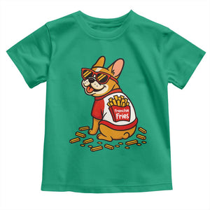 Frenchie Fries Toddler T Shirt Funny French Bulldog Lover Gift TS12 Irish Green Print Your Wear