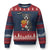 Funny Bonjour French Fries Ugly Christmas Sweater Pitbull Dog Gift TS12 Navy Red Print Your Wear