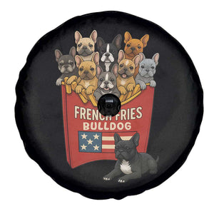 Funny French Fries Bulldog Spare Tire Cover Dog Lover Gift TS12 Print Your Wear