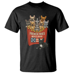 Funny French Fries Bulldog T Shirt Dog Lover Gift TS12 Black Print Your Wear