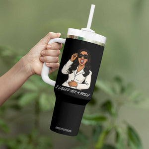 Funny Attitude Sarcasm Tumbler With Handle I Called Her A Bitch TS12 Print Your Wear