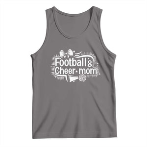 Football And Cheer Mom Quote Tank Top Sport Cheerleading Season Gift TS12 Deep Heather Print Your Wear