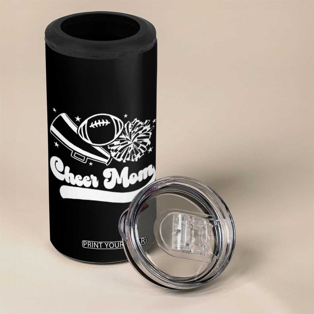 Cheer Mom Football Game Day 4 in 1 Can Cooler Tumbler Cheerleader Team Spirit Gift TS12 Print Your Wear