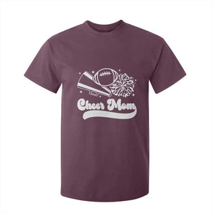 Cheer Mom Football Game Day T Shirt For Kid Cheerleader Team Spirit Gift TS12 Maroon Print Your Wear
