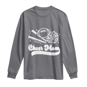Cheer Mom Football Game Day Long Sleeve Shirt Cheerleader Team Spirit Gift TS12 Charcoal Print Your Wear