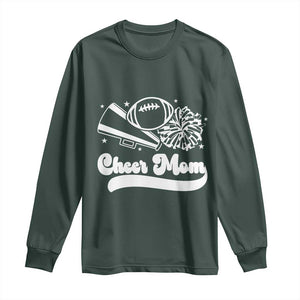 Cheer Mom Football Game Day Long Sleeve Shirt Cheerleader Team Spirit Gift TS12 Dark Forest Green Print Your Wear