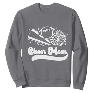 Cheer Mom Football Game Day Sweatshirt Cheerleader Team Spirit Gift TS12 Charcoal Print Your Wear