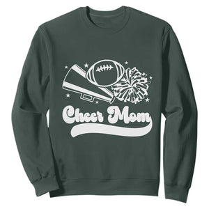 Cheer Mom Football Game Day Sweatshirt Cheerleader Team Spirit Gift TS12 Dark Forest Green Print Your Wear